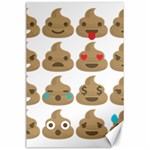 poop Emoji Canvas 24  x 36 