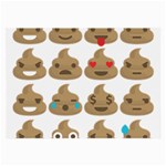 poop Emoji Large Glasses Cloth