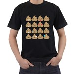 poop Emoji Men s T-Shirt (Black)