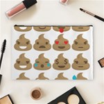 poop Emoji Cosmetic Bag (Large)