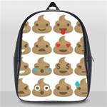 poop Emoji School Bag (Large)