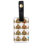 poop Emoji Luggage Tag (one side)