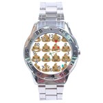 poop Emoji Stainless Steel Analogue Watch