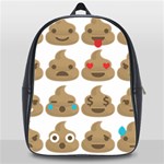 poop Emoji School Bag (XL)