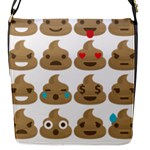 poop Emoji Flap Closure Messenger Bag (S)