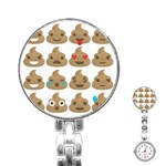 poop Emoji Stainless Steel Nurses Watch