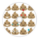 poop Emoji CD Wall Clock