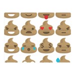 poop Emoji Double Sided Flano Blanket (Mini)