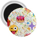 happy Birthday emoji 3  Magnet