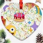 happy Birthday emoji Ornament (Heart)