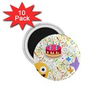 happy Birthday emoji 1.75  Magnet (10 pack) 