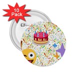 happy Birthday emoji 2.25  Button (10 pack)