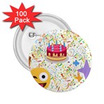 happy Birthday emoji 2.25  Button (100 pack)