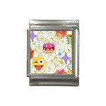 happy Birthday emoji Italian Charm (13mm)