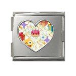 happy Birthday emoji Mega Link Heart Italian Charm (18mm)