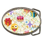 happy Birthday emoji Belt Buckle