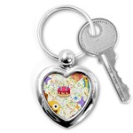 happy Birthday emoji Key Chain (Heart)