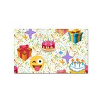 happy Birthday emoji Sticker (Rectangular)