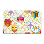 happy Birthday emoji Magnet (Rectangular)