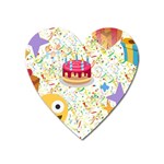 happy Birthday emoji Magnet (Heart)