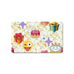 happy Birthday emoji Magnet (Name Card)