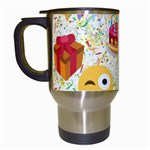 happy Birthday emoji Travel Mug (White)