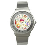 happy Birthday emoji Stainless Steel Watch