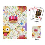 happy Birthday emoji Playing Cards Single Design