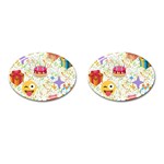 happy Birthday emoji Cufflinks (Oval)