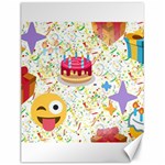 happy Birthday emoji Canvas 12  x 16 