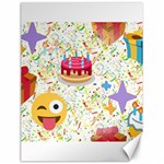 happy Birthday emoji Canvas 18  x 24 