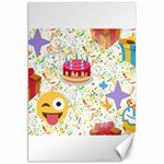 happy Birthday emoji Canvas 20  x 30 