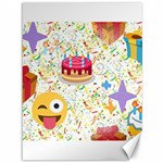 happy Birthday emoji Canvas 36  x 48 