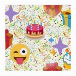 happy Birthday emoji Medium Glasses Cloth