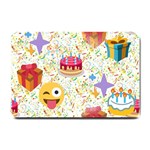 happy Birthday emoji Small Doormat