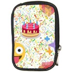 happy Birthday emoji Compact Camera Leather Case