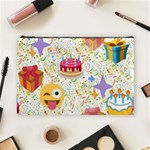 happy Birthday emoji Cosmetic Bag (Large)