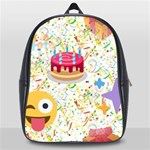 happy Birthday emoji School Bag (Large)