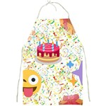 happy Birthday emoji Full Print Apron