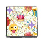 happy Birthday emoji Memory Card Reader (Square)