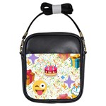 happy Birthday emoji Girls Sling Bag