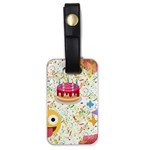 happy Birthday emoji Luggage Tag (one side)