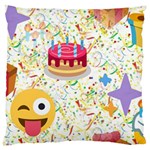 happy Birthday emoji Large Cushion Case (One Side)