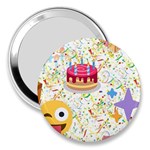 happy Birthday emoji 3  Handbag Mirror