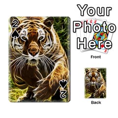 Tiger on fire from ArtsNow.com Front - Spade2