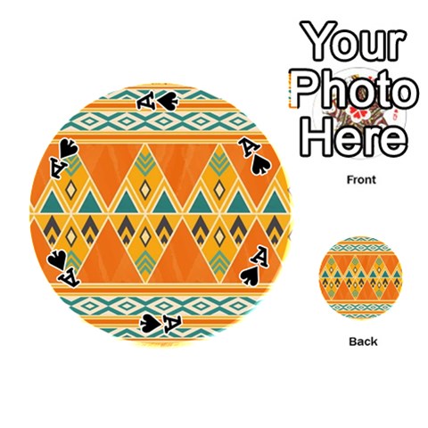 Ace Tribal Pattern Print from ArtsNow.com Front - SpadeA