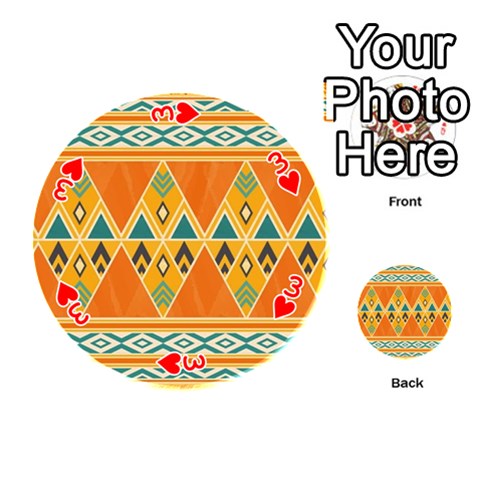 Tribal Pattern Print from ArtsNow.com Front - Heart3