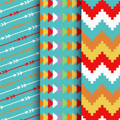 Tribal Pattern Print from ArtsNow.com 8 x8  Scrapbook Page - 1