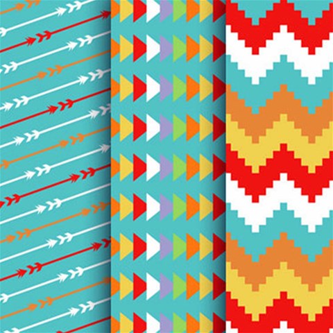 Tribal Pattern Print from ArtsNow.com 12 x12  Scrapbook Page - 1