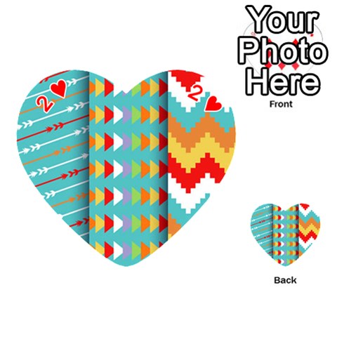 Tribal Pattern Print from ArtsNow.com Front - Heart2